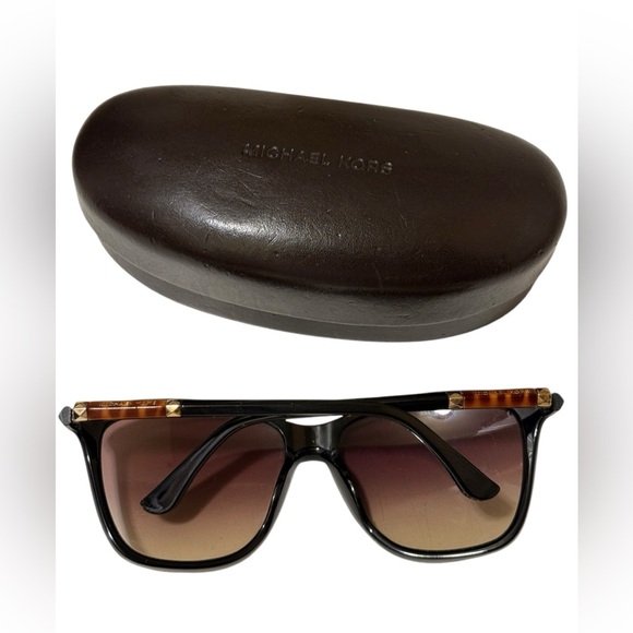 Michael Kors Black Sunglasses with Brown Gradient Lenses - Picture 1 of 14